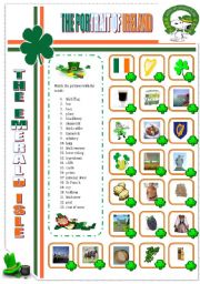 English Worksheet: THE PORTRAIT OF IRELAND