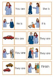 English Worksheet: Dominoes Personal Pronouns