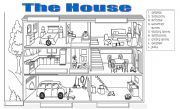 English Worksheet: Write the names of the rooms in the house