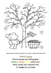 English Worksheet: Pretty leaves