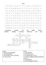 English Worksheet: Whats the matter? part 1