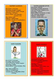 English Worksheet: Famous people speaking cards 3