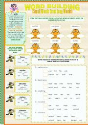 English Worksheet: WORD BUILDING