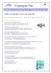 English Worksheet: Cryptogram or Secret Message 2