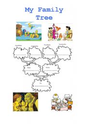 English Worksheet: MY FAMILY TREE