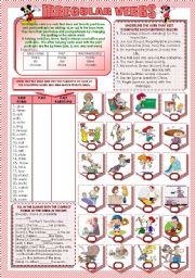 English Worksheet: IRREGULAR VERBS