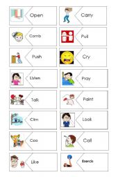 English Worksheet: Puzzle Verbs