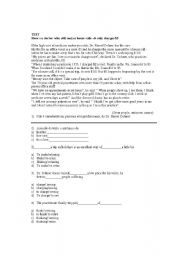 English worksheet: TEXT