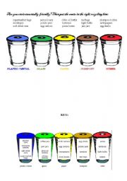 English Worksheet: Recycling