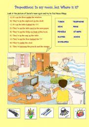 MESSY ROOM 2: PLACE PREPOSITIONS