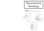 English Worksheet: A5 Picture Dictionary - Cover