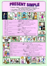 English Worksheet: Present Simple