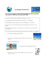 English Worksheet: Travelling and Tourism speaking activity