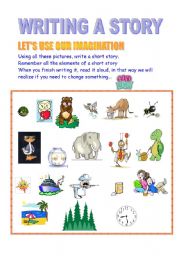 English Worksheet: Writing Stories