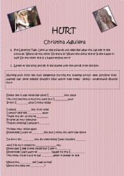 English Worksheet: Hurt Christina Aguilera