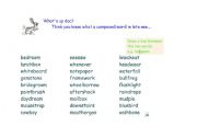 English Worksheet: Compound Words