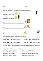English worksheet: This and That