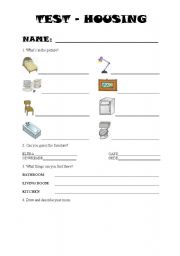 English worksheet: Test Housing