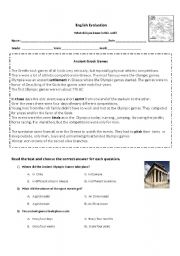 English Worksheet: reading comprehension 