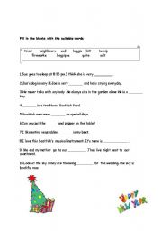 English worksheet: New Years Eve page 2