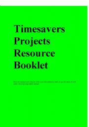 English Worksheet: Timesavers projects resource booklet