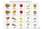 Memory card - Foods
