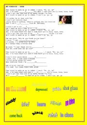 English Worksheet: SONG: REHAB - AMY WINEHOUSE