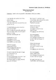 English Worksheet: Gerund vs. Infinitive Guide