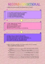 English Worksheet: second conditional