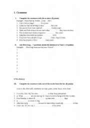 English worksheet: For or Since