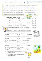 English Worksheet: raeding