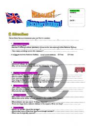 English Worksheet: London Webquest