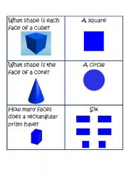 English worksheet: Properties of Geometric Figures