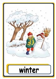 English Worksheet: seasons