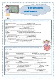 English Worksheet: Conditional sentences