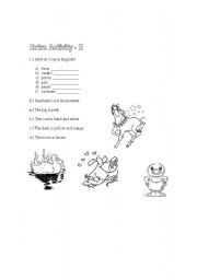 English worksheet: Farm animals