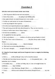 English Worksheet: grammar exercises