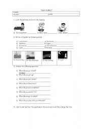 English worksheet: worksheet