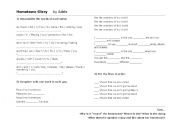 English worksheet: Hometown Glory by Adele