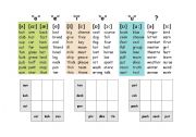 English Worksheet: 12 vowel battleship