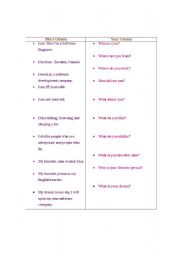 English worksheet: Introduce other and yourself