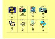 English Worksheet: Phonics Go Fish Game