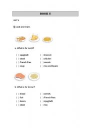 English worksheet: Food