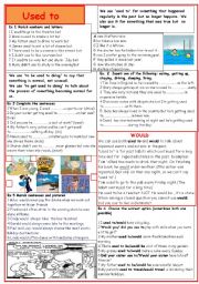 English Worksheet: Used to