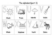 English worksheet: The alphabet 3