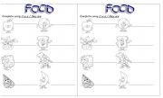 English worksheet: food, it is and they are