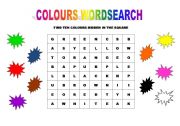 colours wordsearch