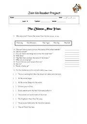 English Worksheet: The Chinese New Year