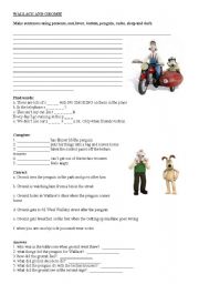 English Worksheet: WALLACE AND GROMIT