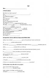 English worksheet: Test - Intermediary